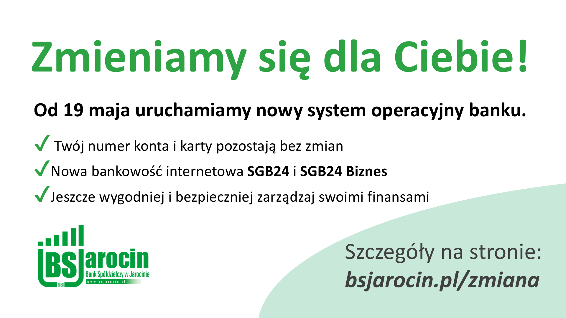 Komunikat zmiana